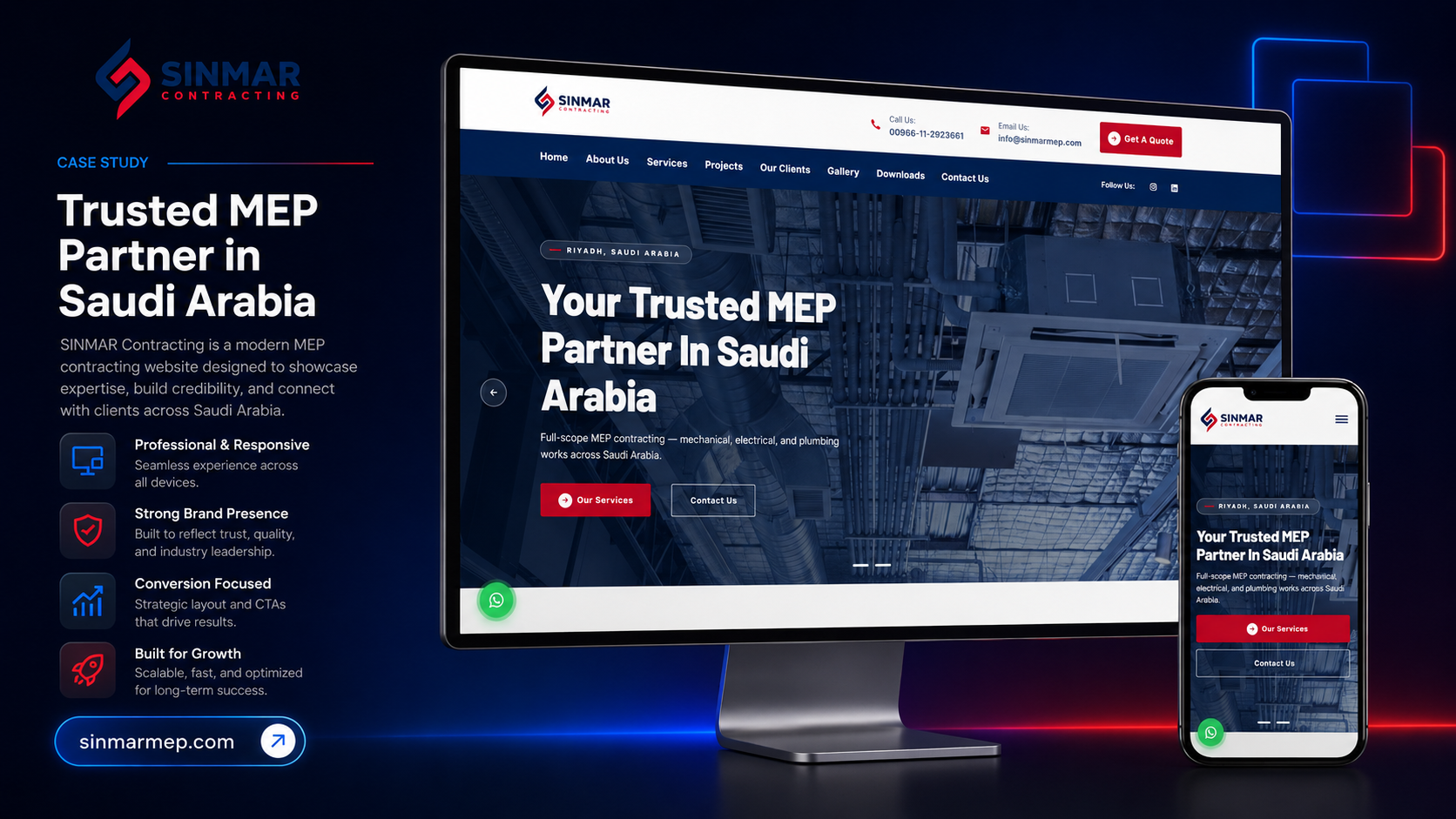 Sinmar Company — Website Redesign & SEO